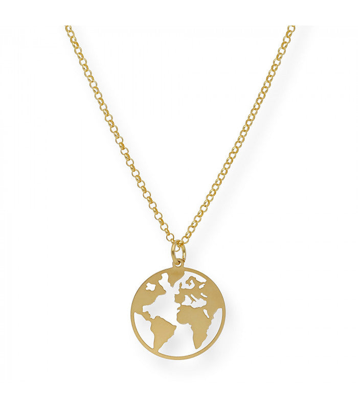 Colgante Bola del Mundo de Plata de Ley 925