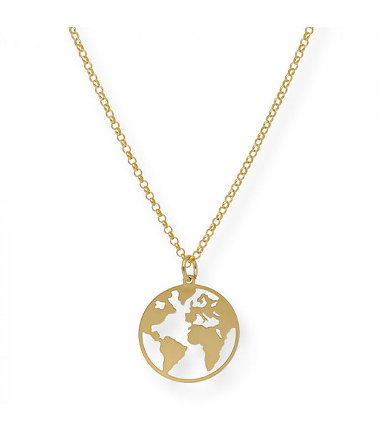 Colgante Bola del Mundo de Plata de Ley 925