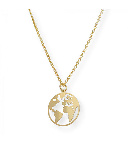 Colgante Bola del Mundo de Plata de Ley 925