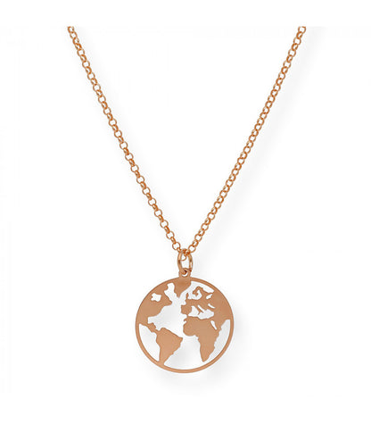 Colgante Bola del Mundo de Plata de Ley 925