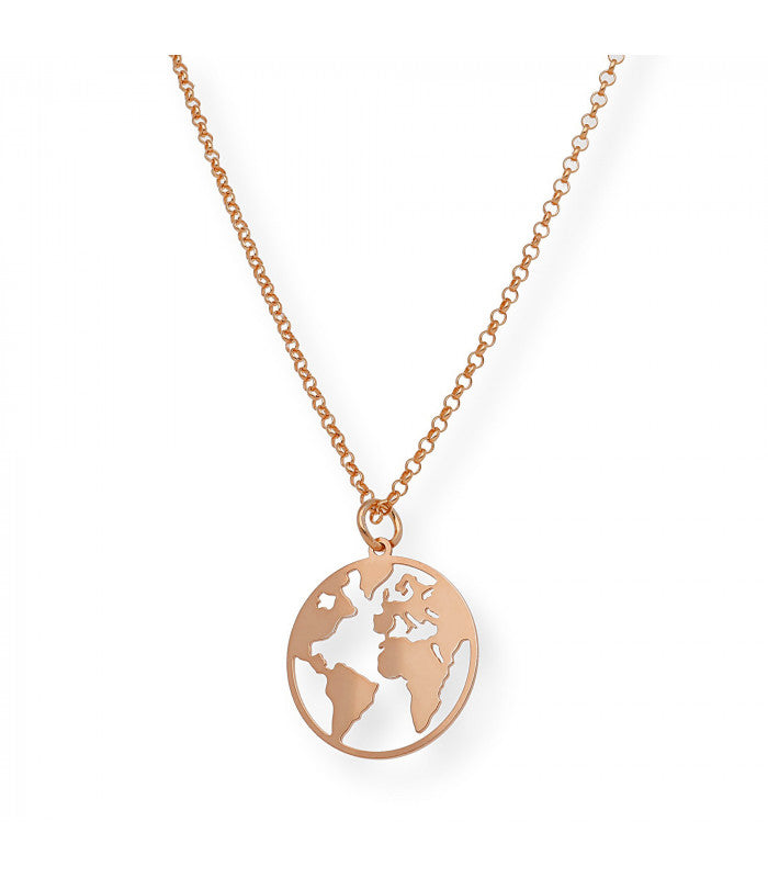 Colgante Bola del Mundo de Plata de Ley 925