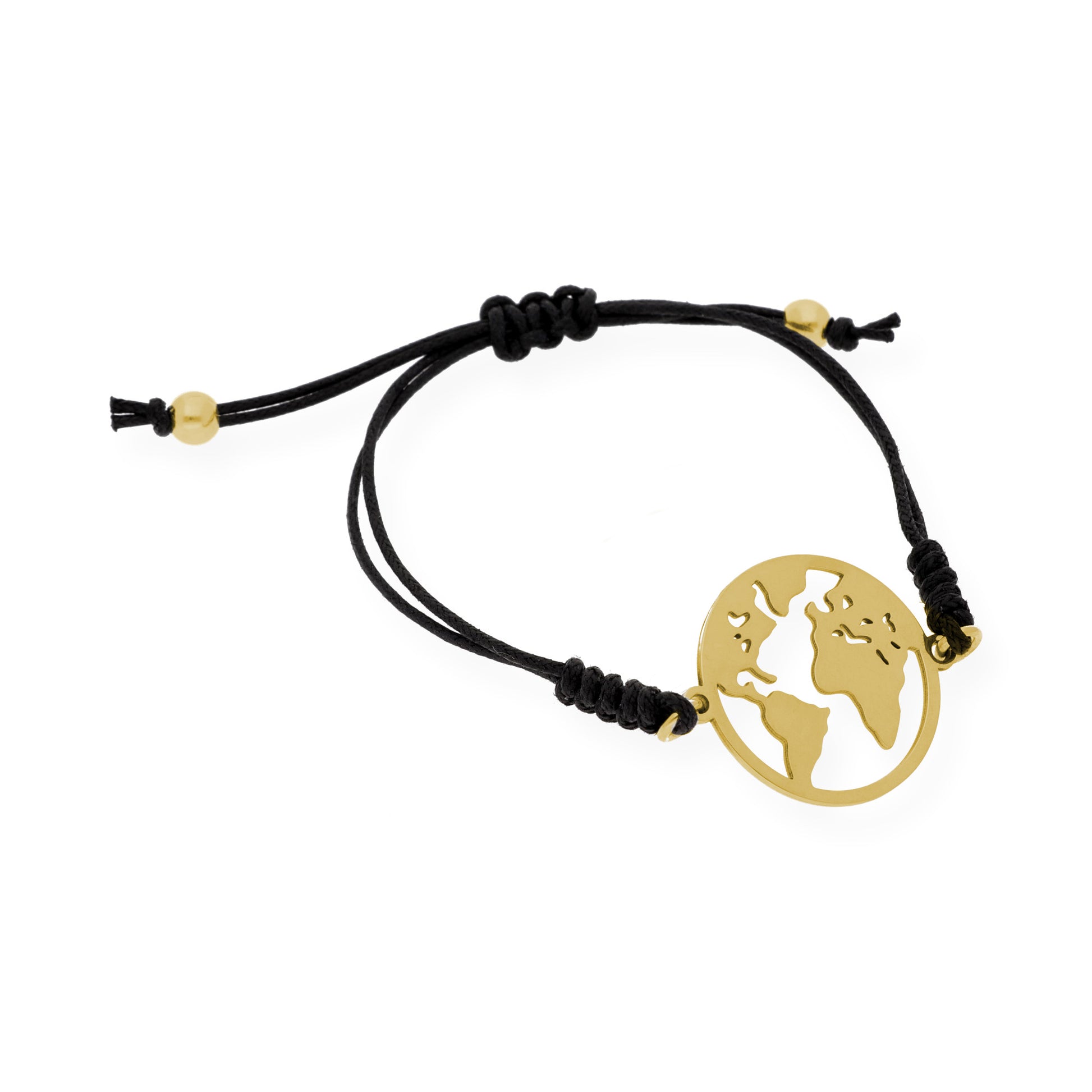 Pulsera Bola del Mundo Plata de Ley 925 Personalizable