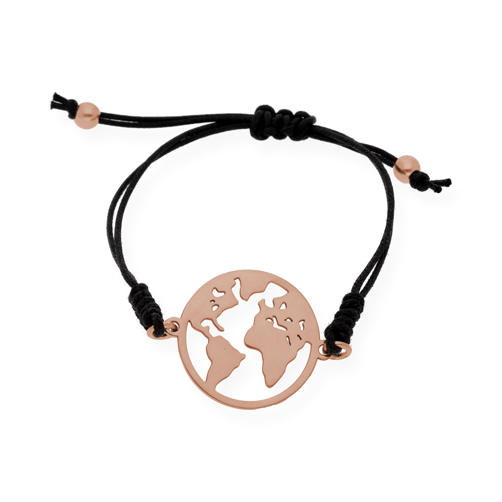 Pulsera Bola del Mundo Plata de Ley 925 Personalizable