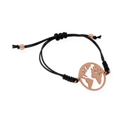 Pulsera Bola del Mundo Plata de Ley 925 Personalizable