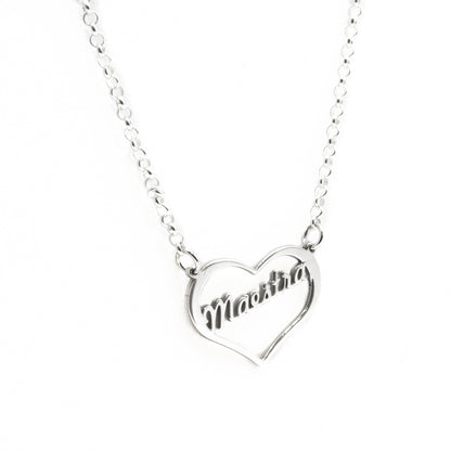 Colgante Love Maestra en Plata 925 Diseño de Corazón
