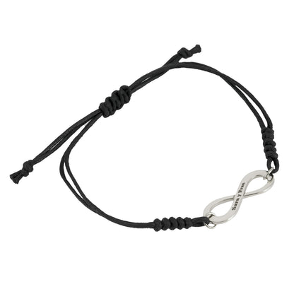 Pulsera de macramé con símbolo de infinito