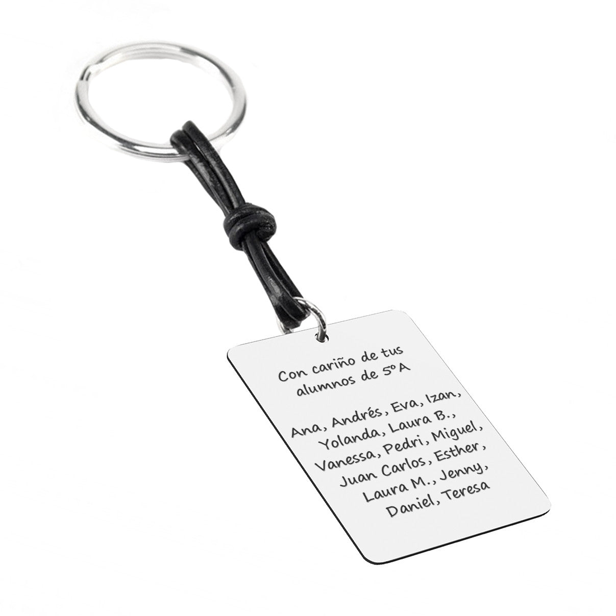 Llavero Gracias Profe en Plata 925
