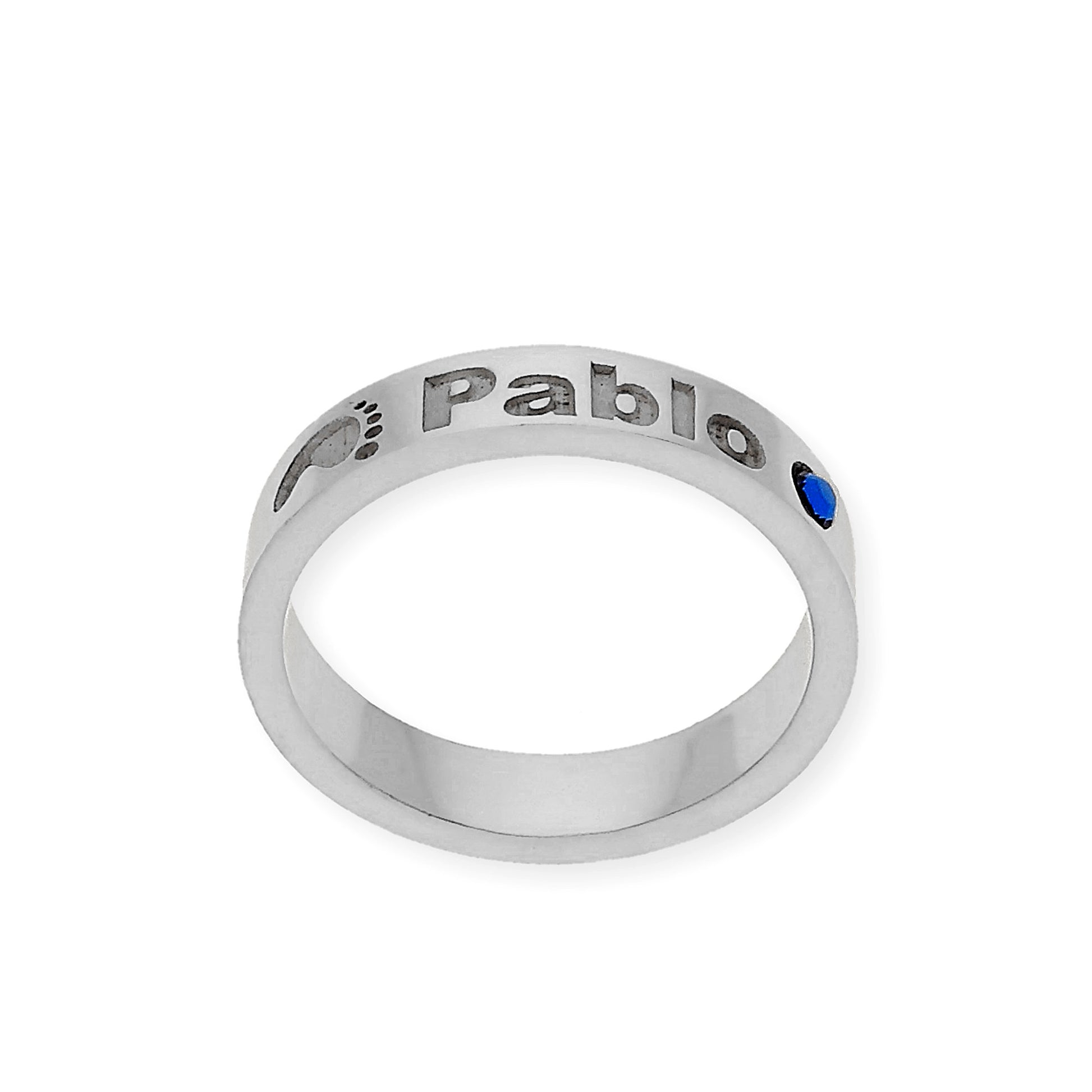 Anillo Amor de Madre con Piedra de Color en Plata 925