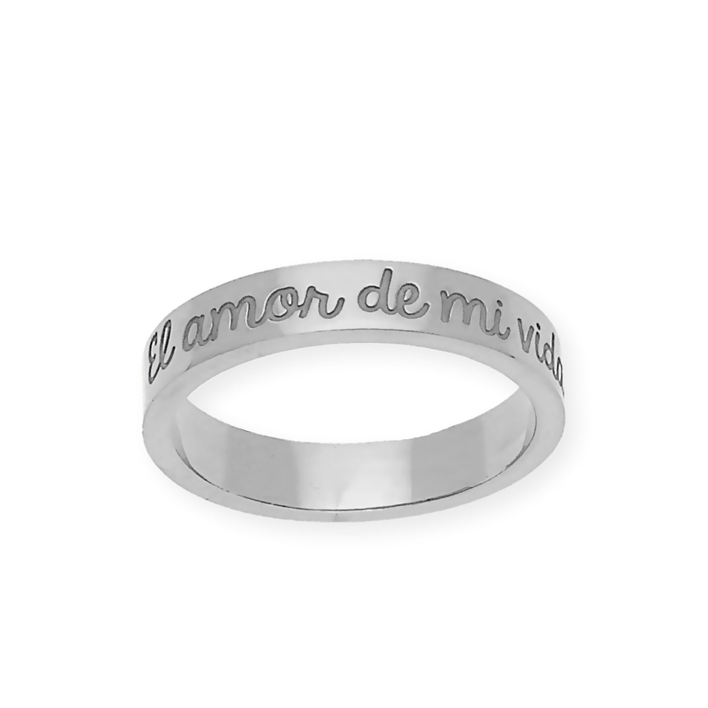 Anillo Elin Frase Grabada en Plata 925