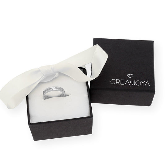 Anillo Elin Frase Grabada en Plata 925