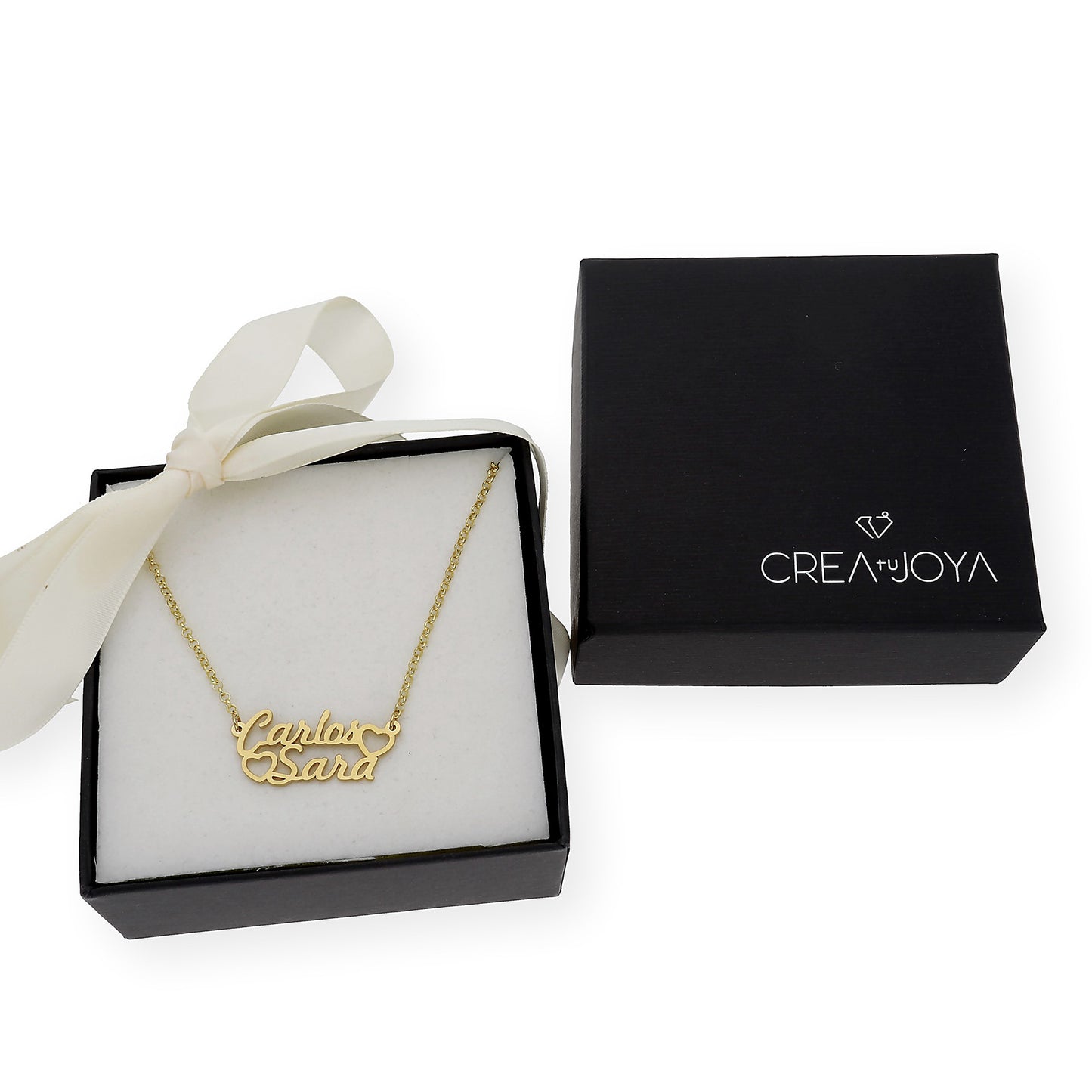 Colgante Eurídice Corazón y Nombres en Plata 925