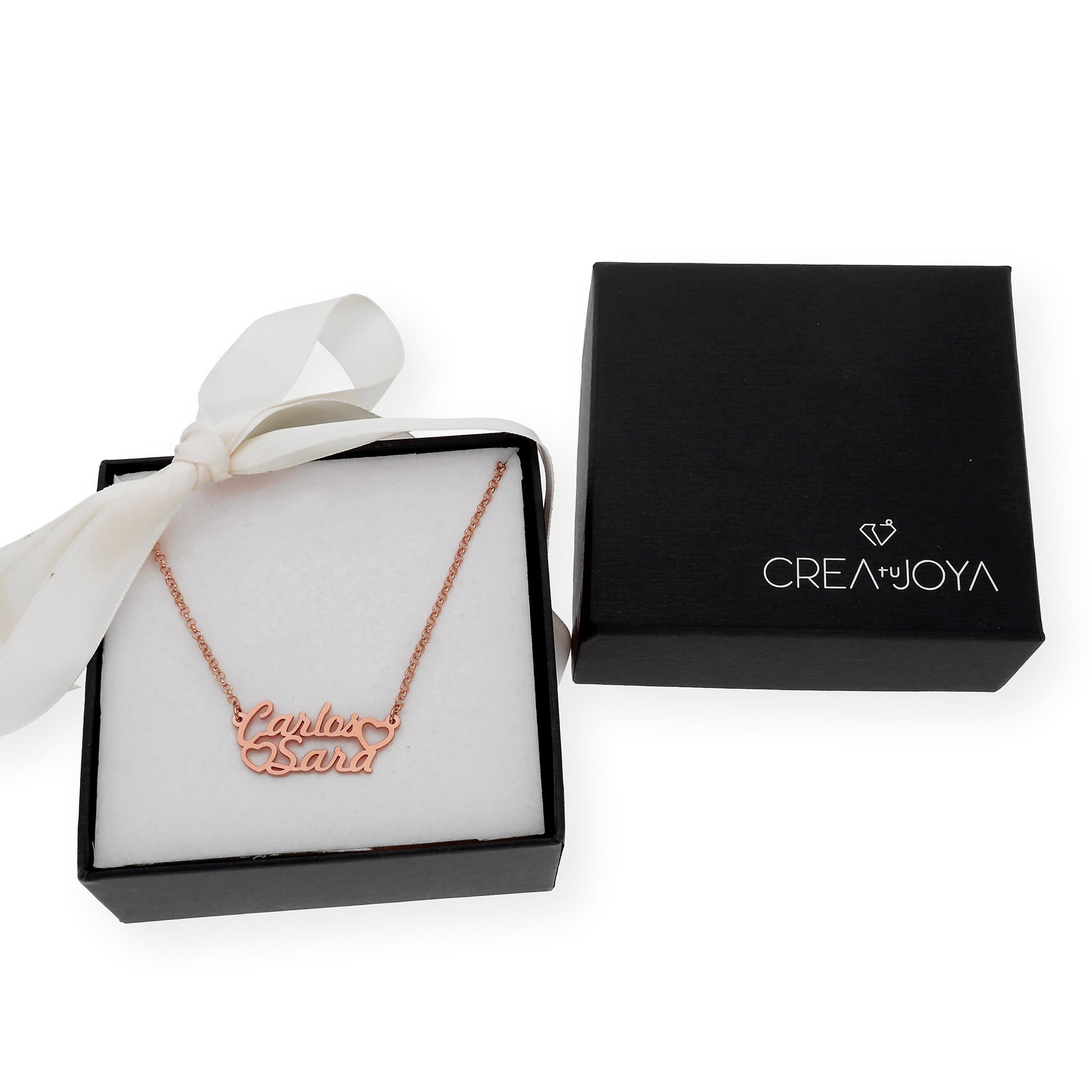 Colgante Eurídice Corazón y Nombres en Plata 925