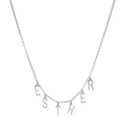 Collar Syna Nombre con Iniciales en Plata 925