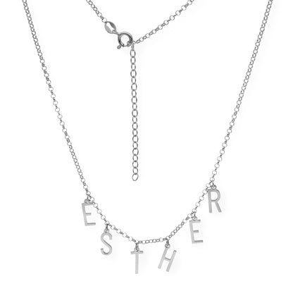 Collar Syna Nombre con Iniciales en Plata 925