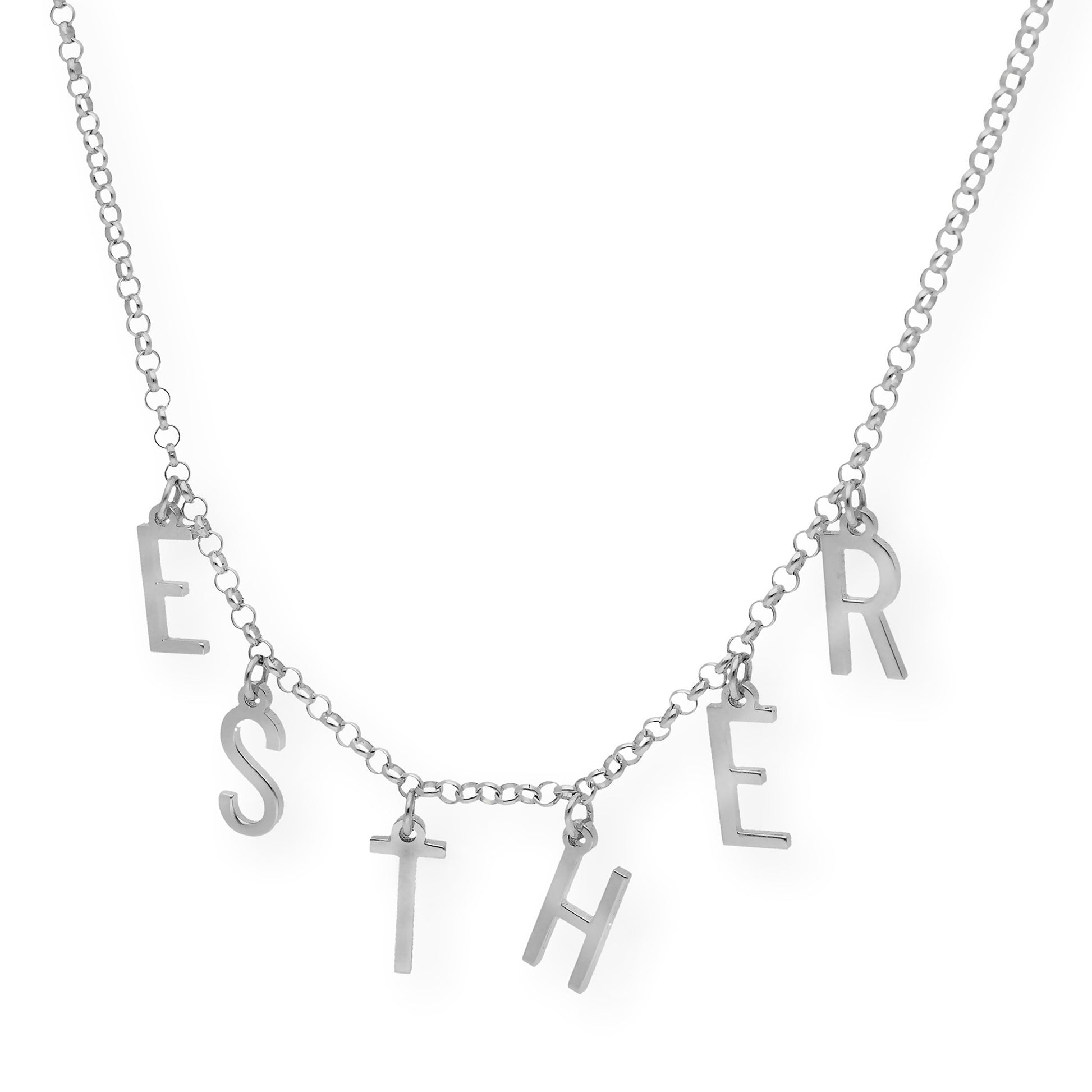 Collar Syna Nombre con Iniciales en Plata 925