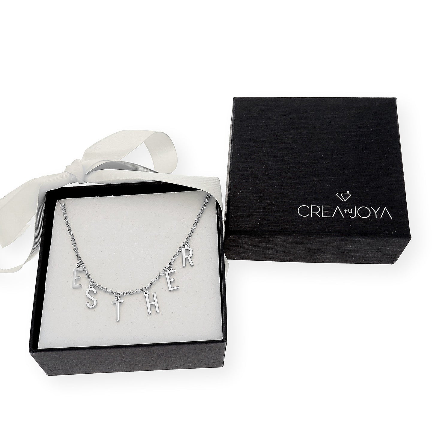 Collar Syna Nombre con Iniciales en Plata 925 con Baño de Oro 18k