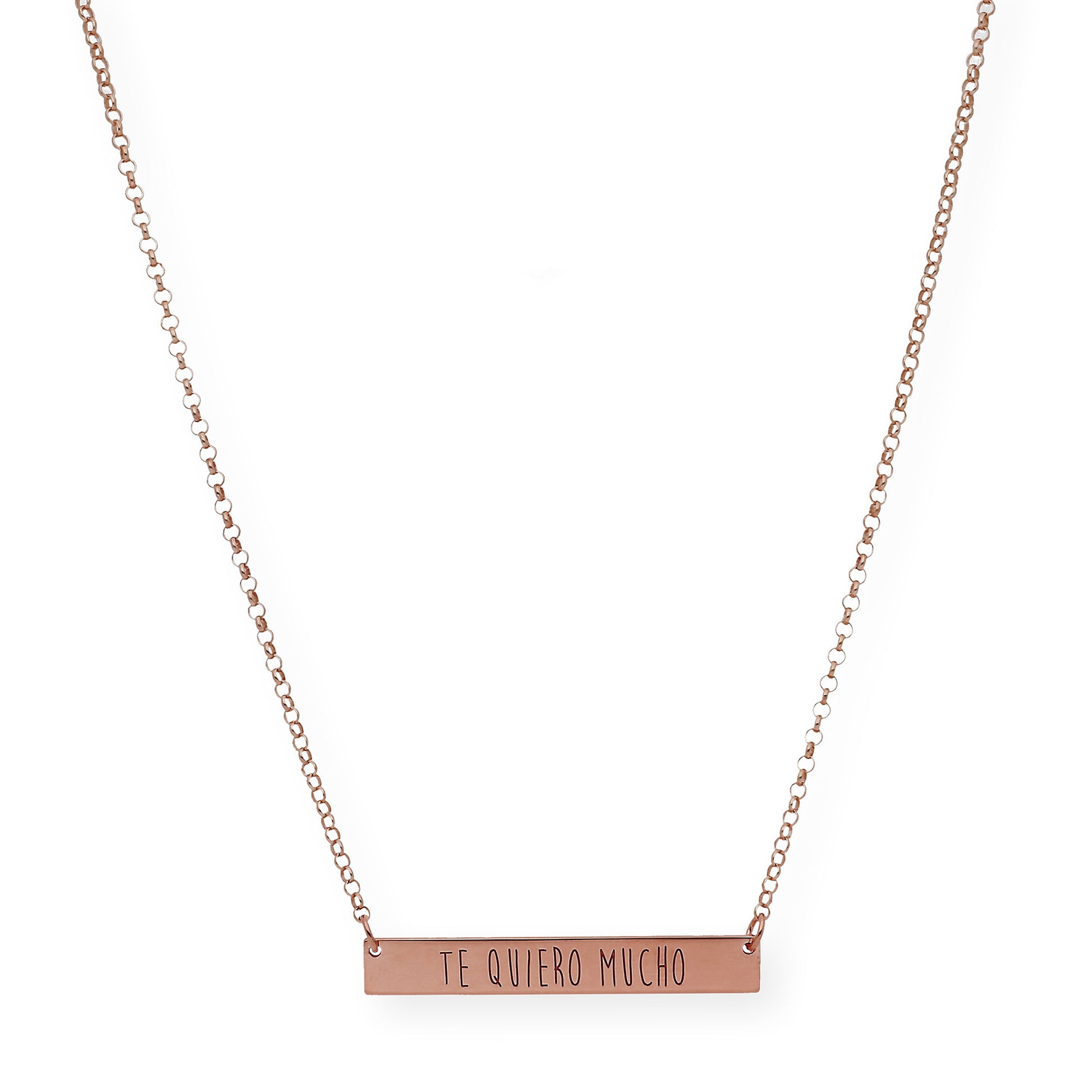 Colgante Frase Xenia en Plata 925 con Baño de Oro 18k