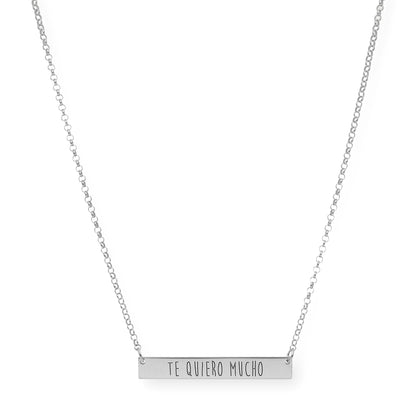Colgante Frase Xenia en Plata 925 con Baño de Oro 18k