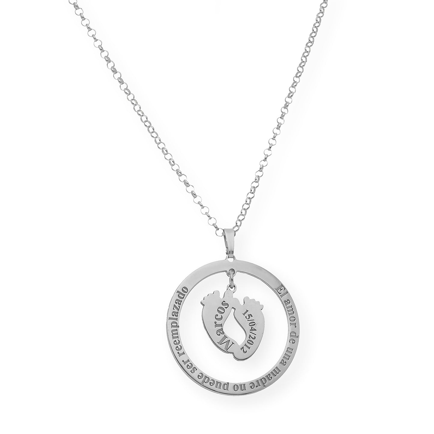 Colgante Aro Cersei Personalizado en Plata 925