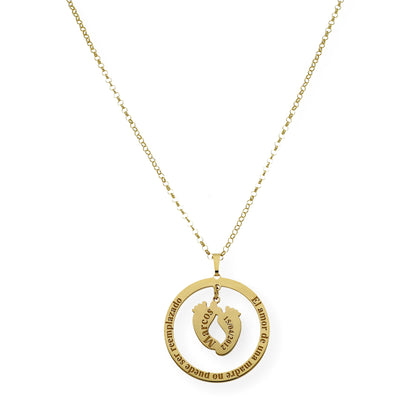 Colgante Aro Cersei Personalizado en Plata 925 con Baño de Oro 18k