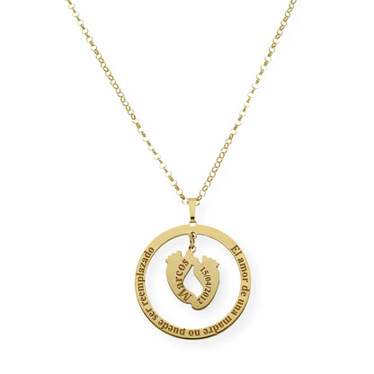 Colgante Aro Cersei Personalizado en Plata 925 con Baño de Oro 18k