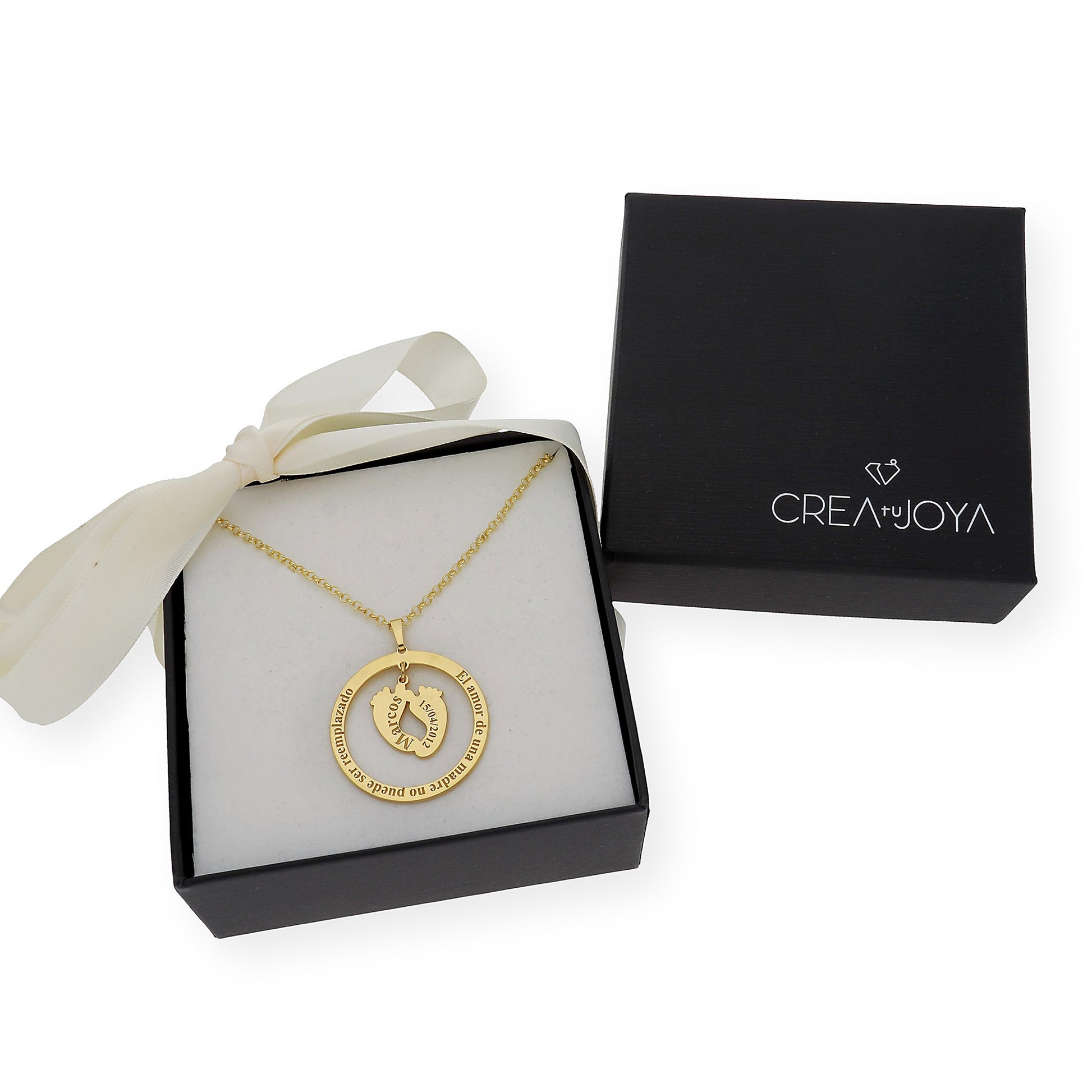 Colgante Aro Cersei Personalizado en Plata 925 con Baño de Oro 18k
