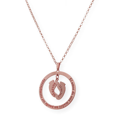 Colgante Aro Cersei Personalizado en Plata 925 con Baño de Oro 18k