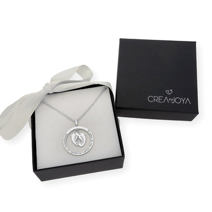 Colgante Aro Cersei Personalizado en Plata 925 con Baño de Oro Rosa 18k