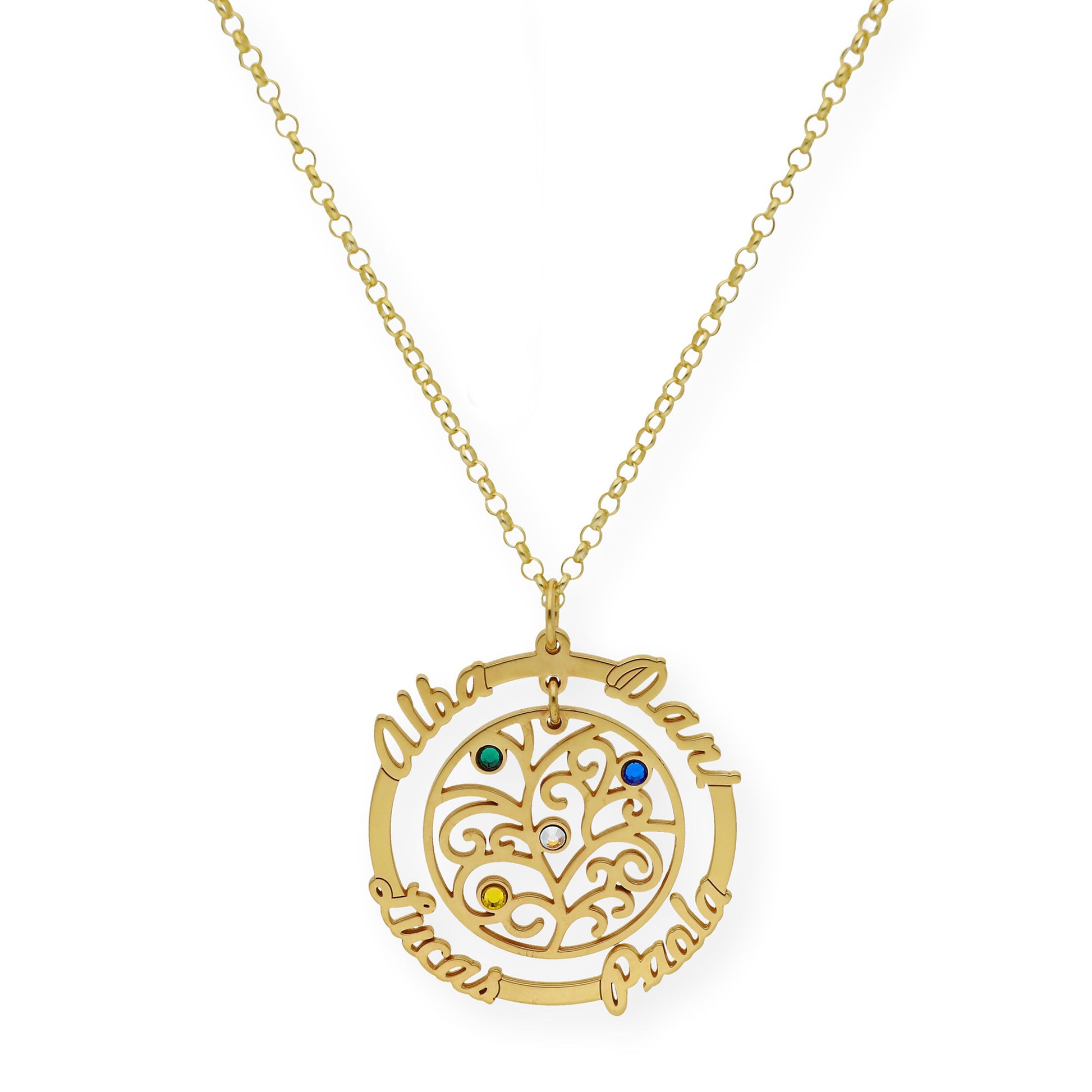 Colgante Dafne Orla Floral en Plata 925 con Baño de Oro 18k