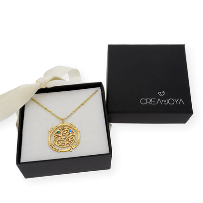 Colgante Dafne Orla Floral en Plata 925 con Baño de Oro 18k
