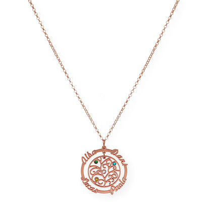 Colgante Dafne Orla Floral en Plata 925 con Baño de Oro 18k