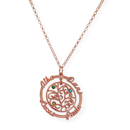 Colgante Dafne Orla Floral en Plata 925 con Baño de Oro 18k