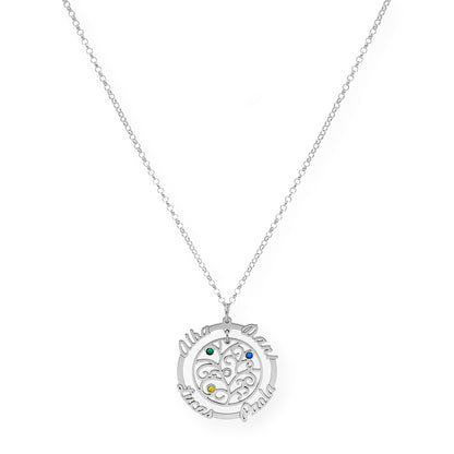 Colgante Dafne Orla Floral en Plata 925 con Baño de Oro Rosa 18k