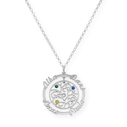 Colgante Dafne Orla Floral en Plata 925 con Baño de Oro Rosa 18k