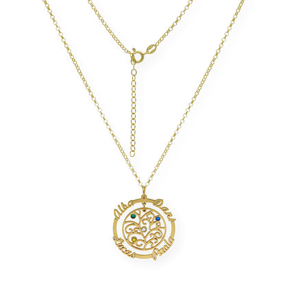 Colgante Dafne Orla Floral en Plata 925 con Baño de Oro Rosa 18k