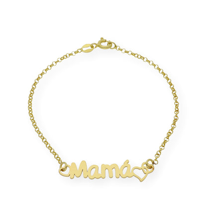 Pulsera Love Mamá Personalizada en Plata 925