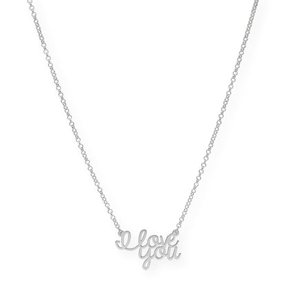 Colgante Love You en Plata 925