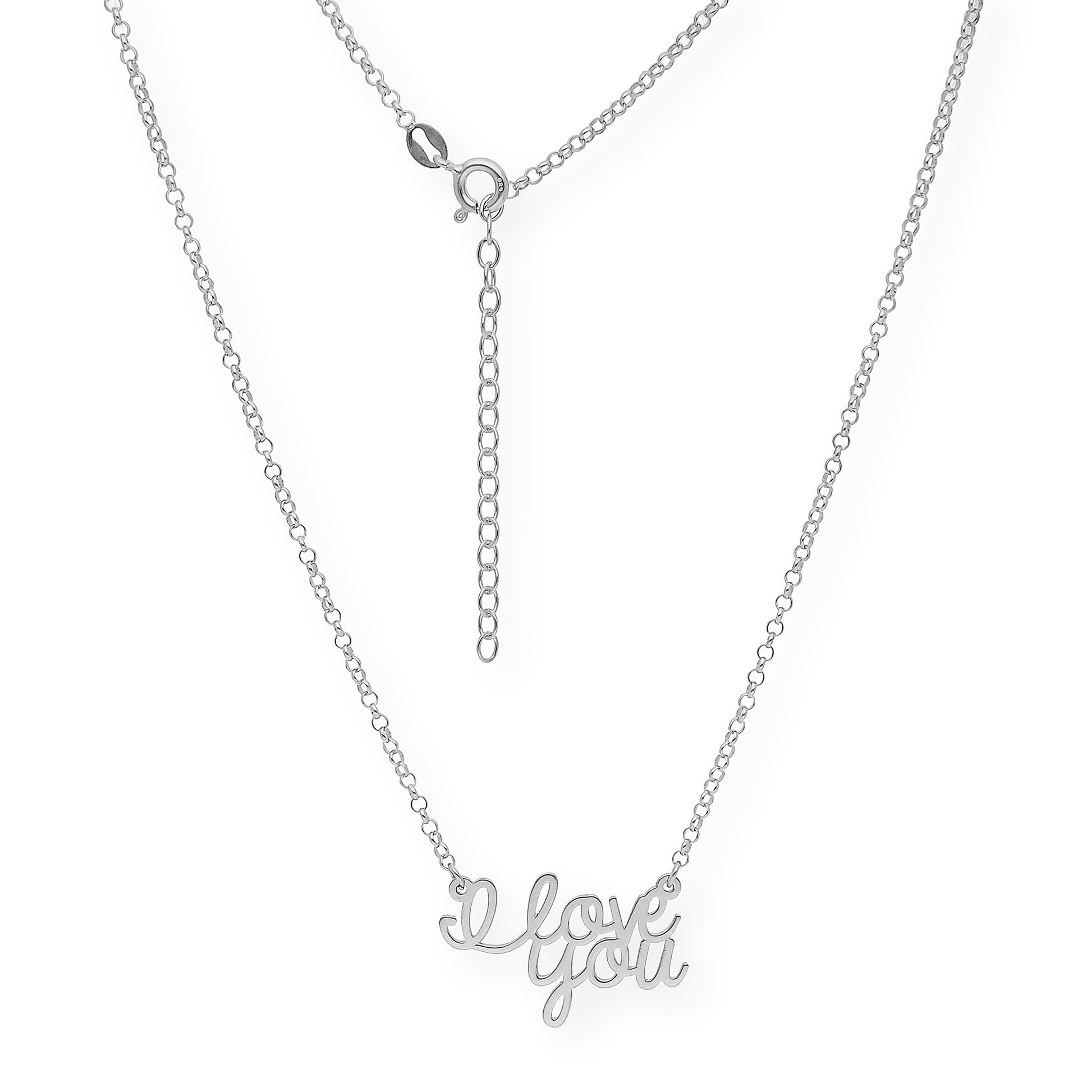 Colgante Love You en Plata 925