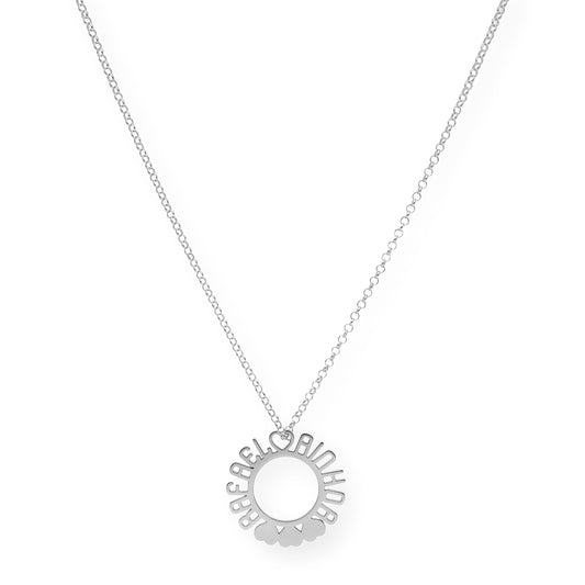 Colgante Cyrene Nombres y Corazones en Plata 925