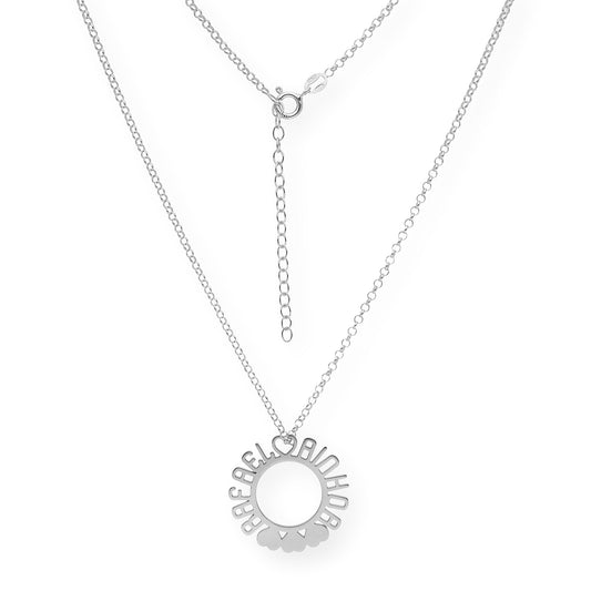 Colgante Cyrene Nombres y Corazones en Plata 925