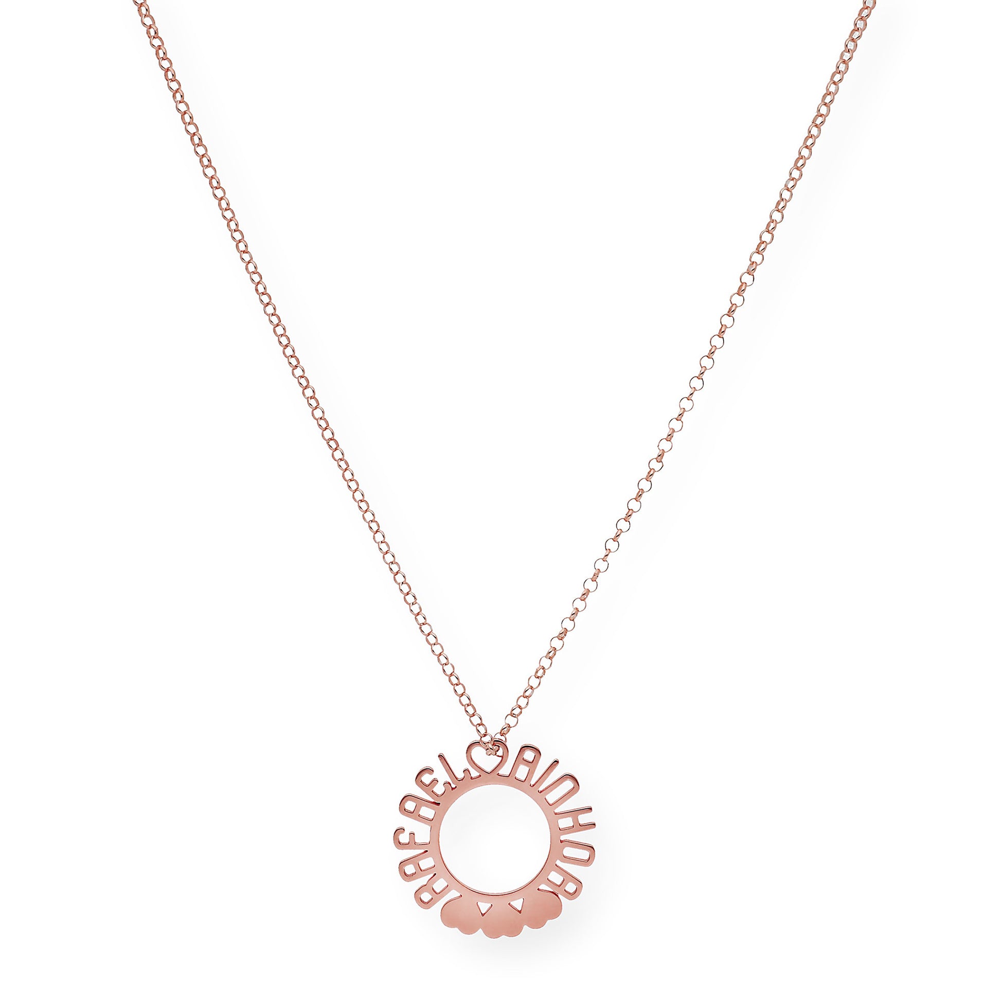 Colgante Cyrene Nombres y Corazones en Plata 925