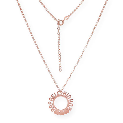 Colgante Cyrene Nombres y Corazones en Plata 925