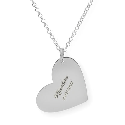 Colgante Galatea Corazón y Manos en Plata 925