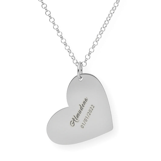 Colgante Galatea Corazón y Manos en Plata 925