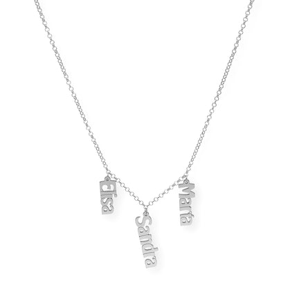 Collar Nombres Anastasia en Plata 925 y Baño de Oro 18k
