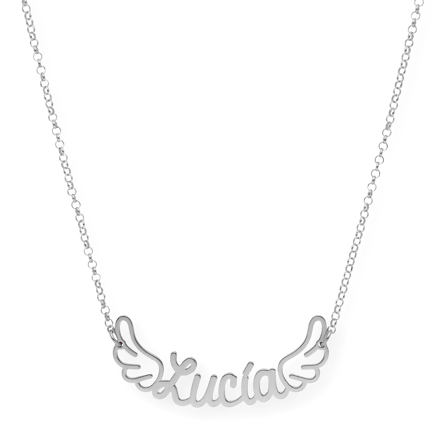 Colgante Hermes Nombre con Alas en Plata 925