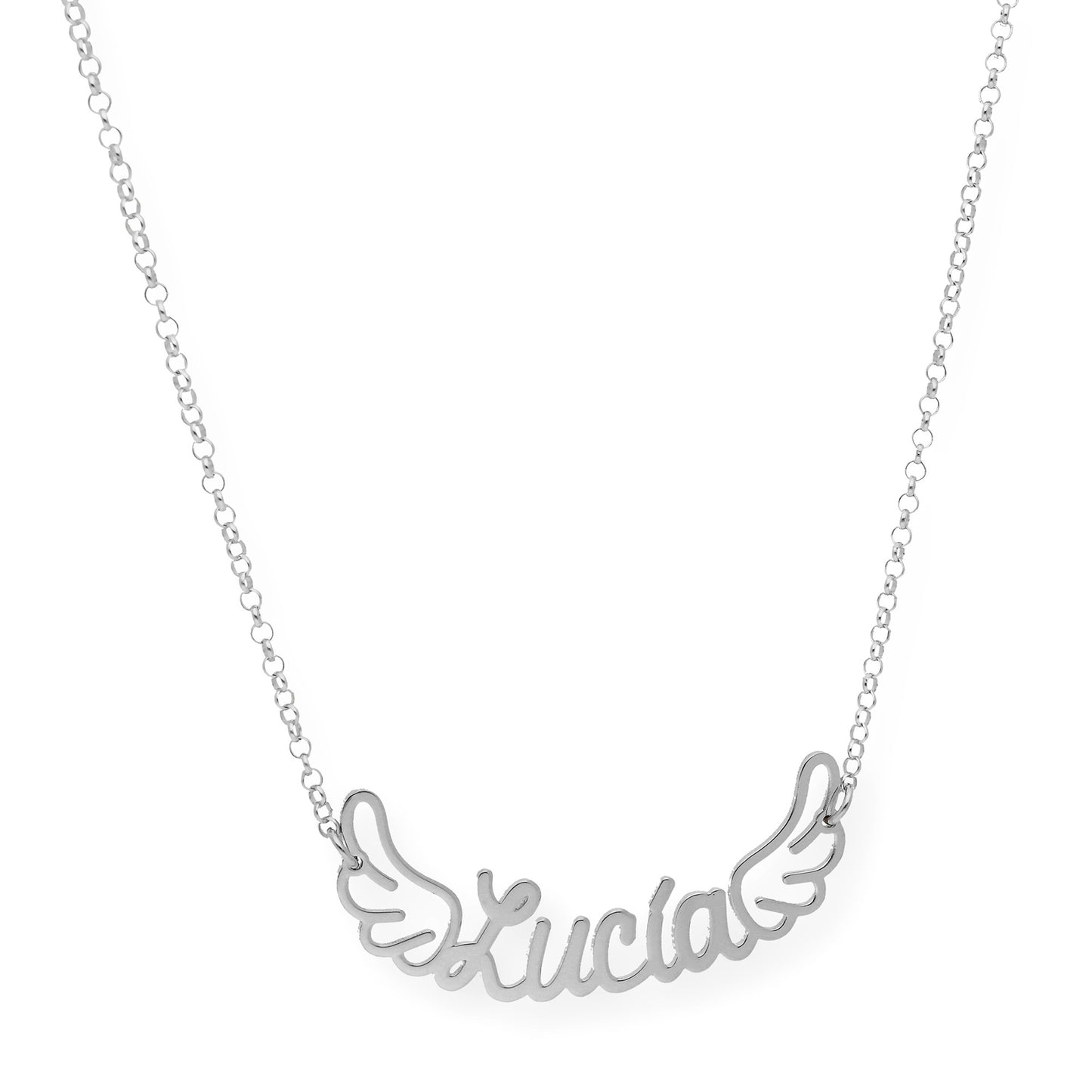 Colgante Hermes Nombre con Alas en Plata 925