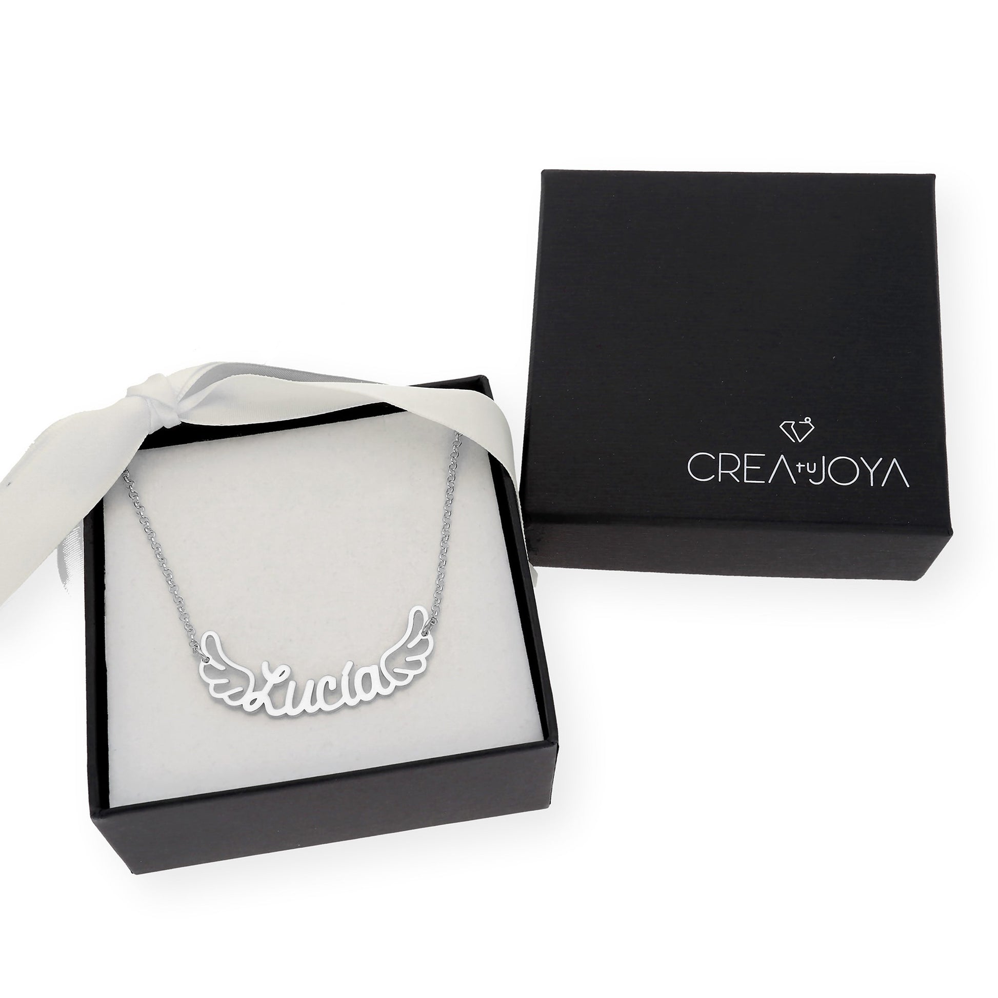 Colgante Hermes Nombre con Alas en Plata 925