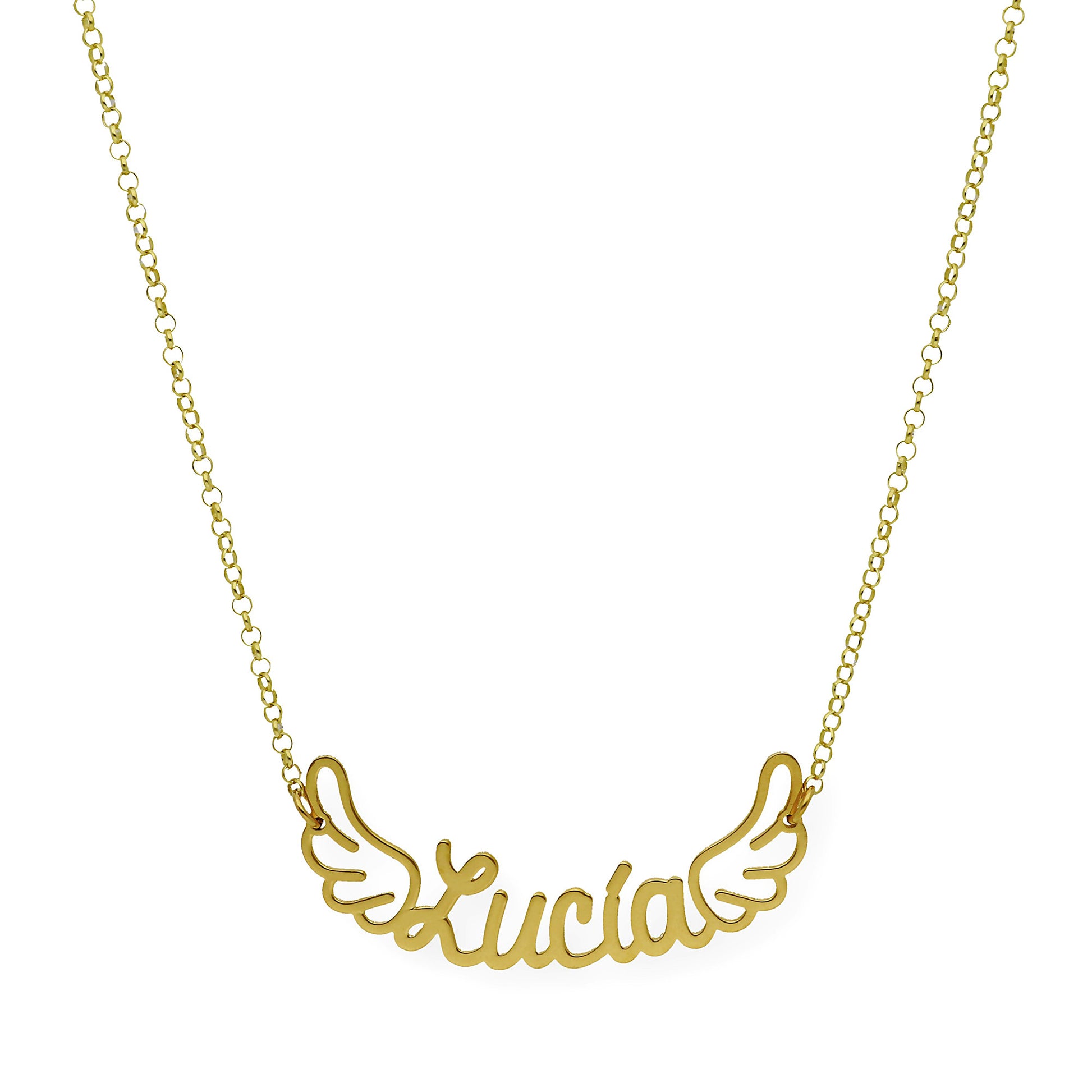 Colgante Hermes Nombre con Alas en Plata 925
