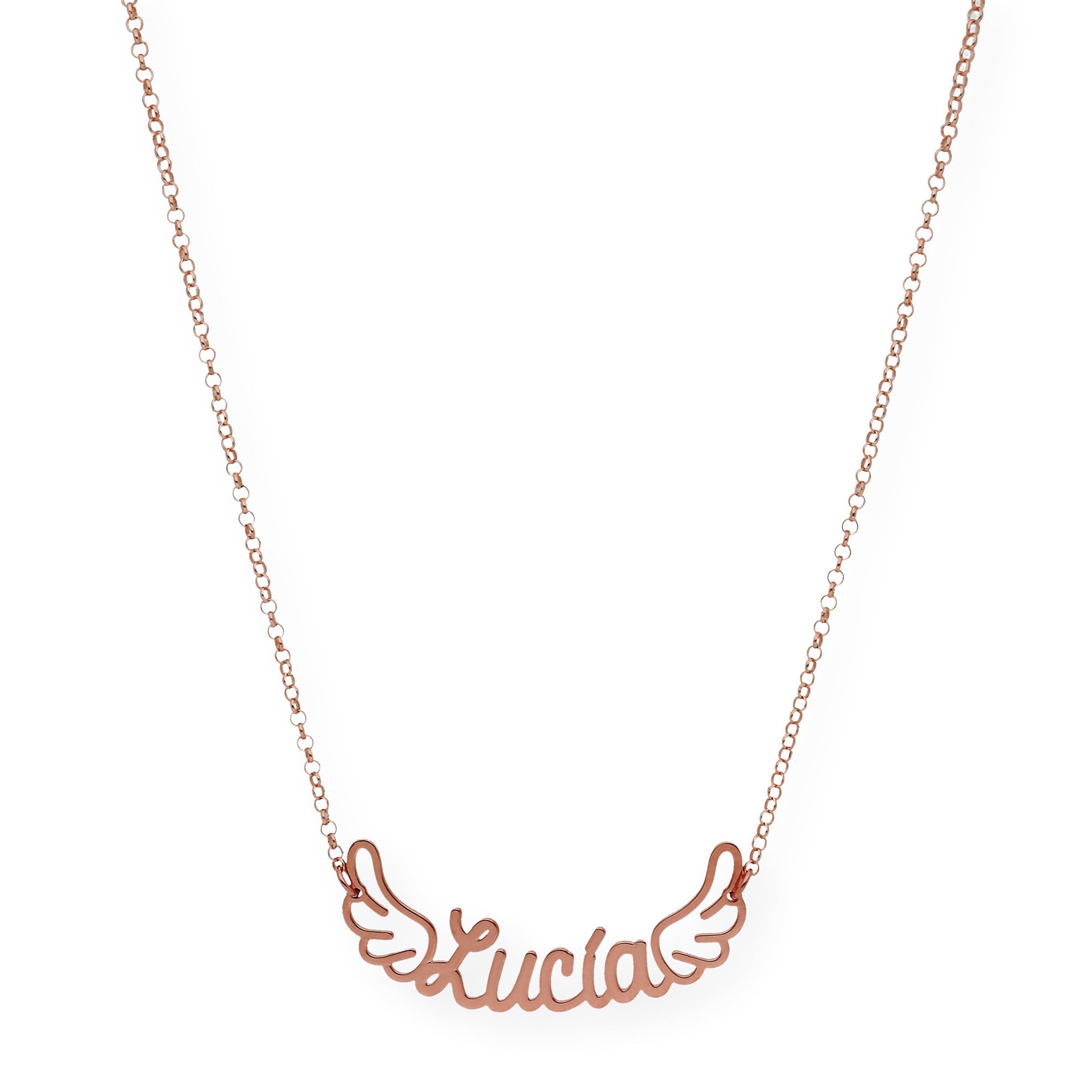 Colgante Hermes Nombre con Alas en Plata 925